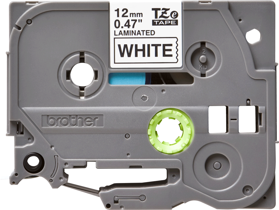 Eredeti Brother TZe-231 laminált szalag – Fehér alapon fekete, 12mm széles 2